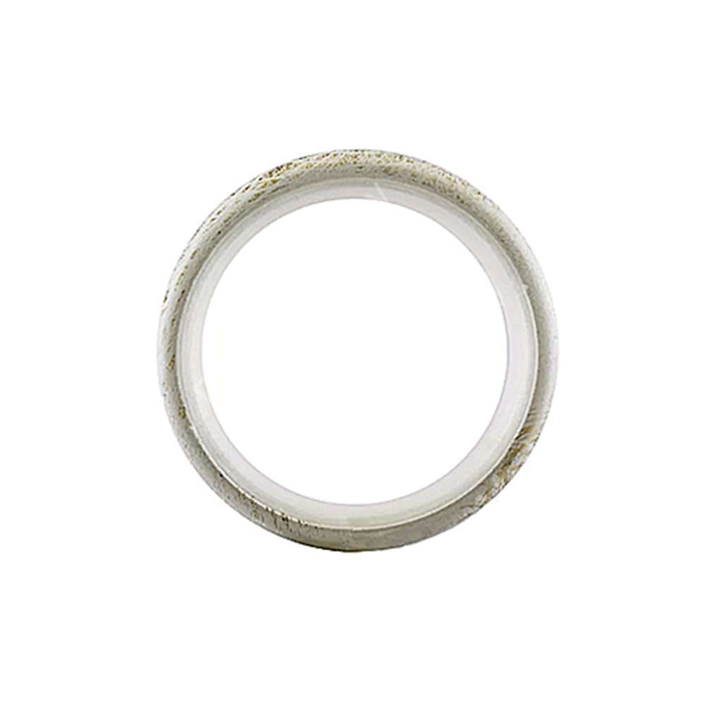 Кольцо бесшумное D19 (уп. 10 шт) белый с золотом